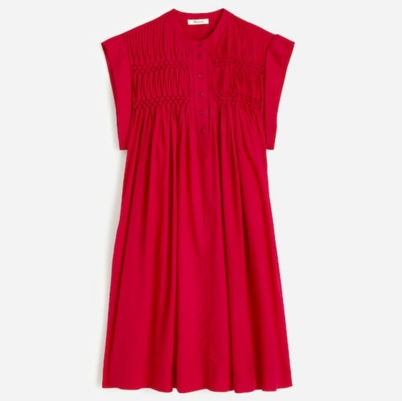 Madewell Embroidered Pleated Mini Dress - Picture 6 of 7
